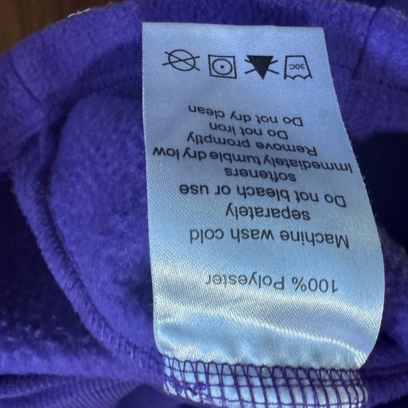 College Of‎ Idaho Yotes Athletics Fleece Jacket Full Zip Purple Large - Picture 6 of 7